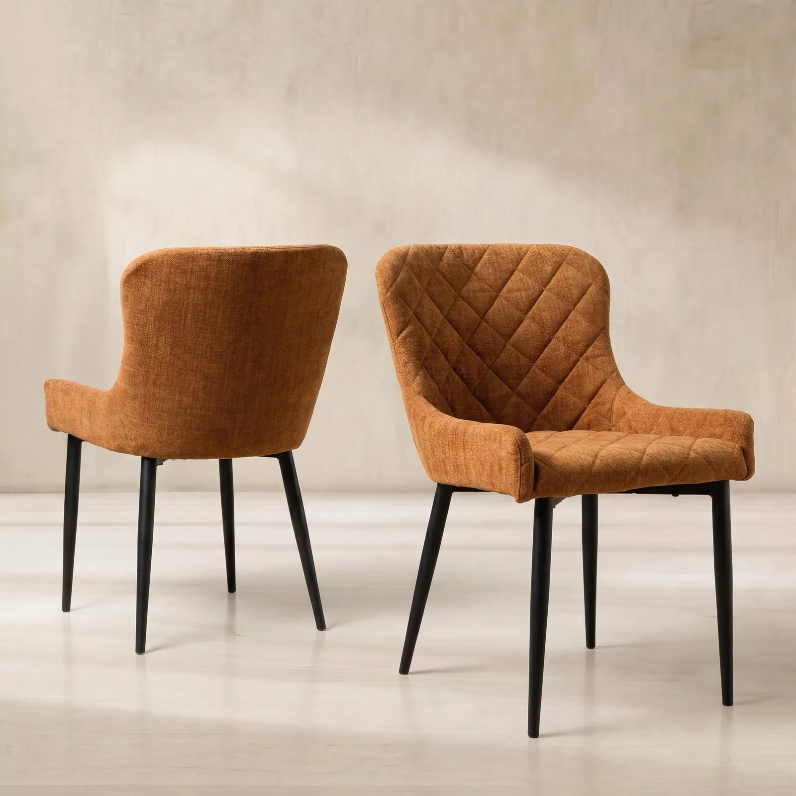 Rivington Dining Chair Harlequin, Orange Fabric | Barker & Stonehouse