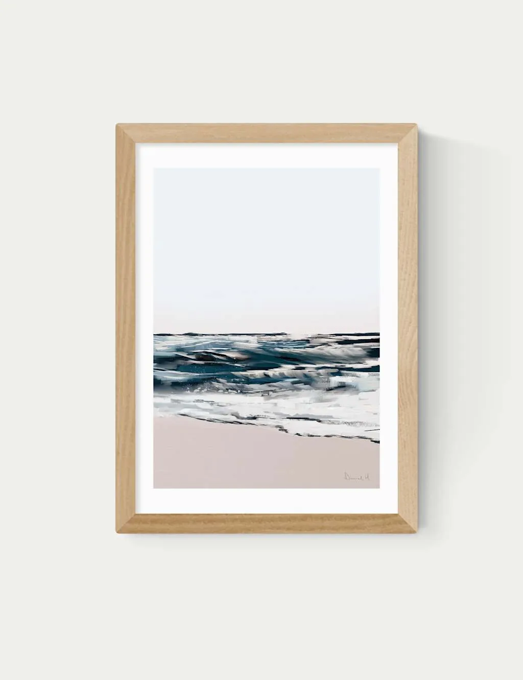 East End Prints Seashore Framed Art Print Natural