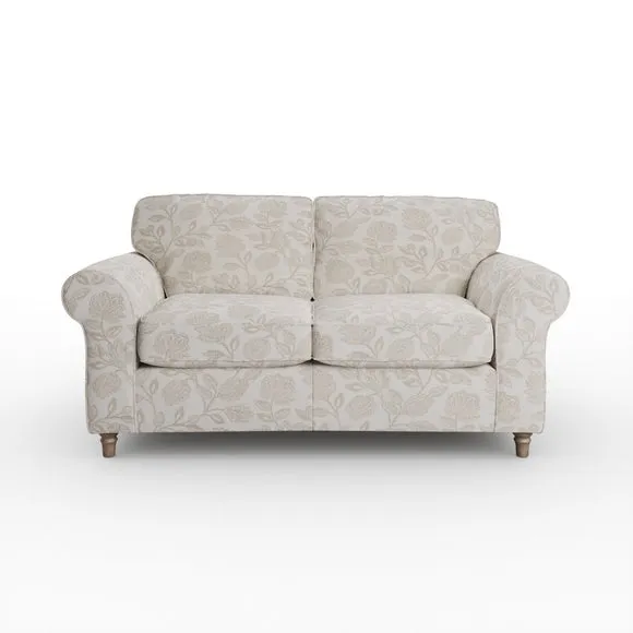 Flori Woven Floral Fabric 2 Seater Sofa 6