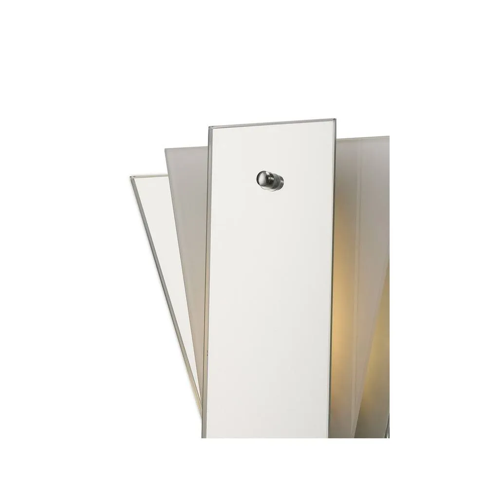 Netlighting Atlantis 3 Layer Flush Flush Wall Lamp E27 Frosted Mirror in Grey 3