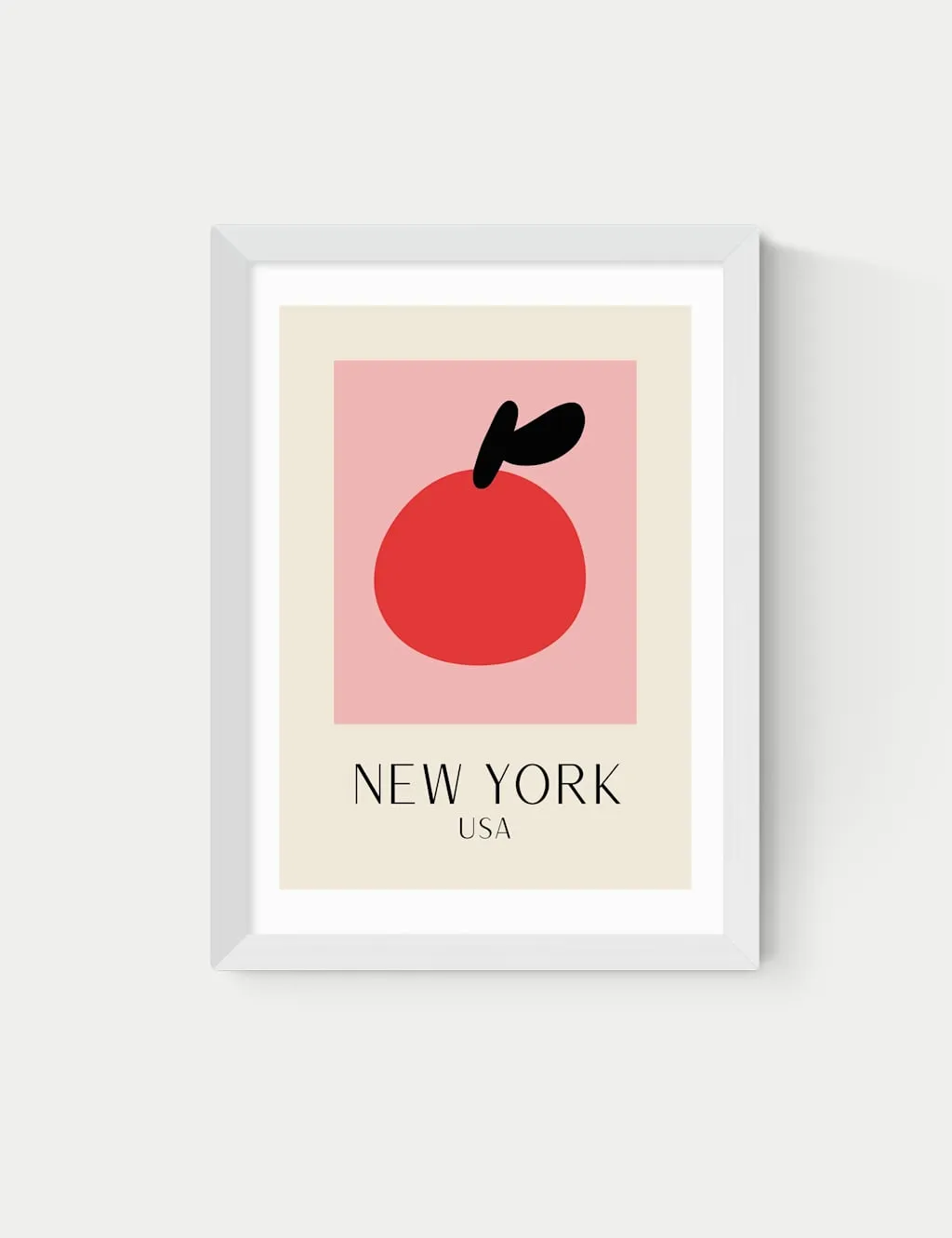 East End Prints New York Framed Art Print White