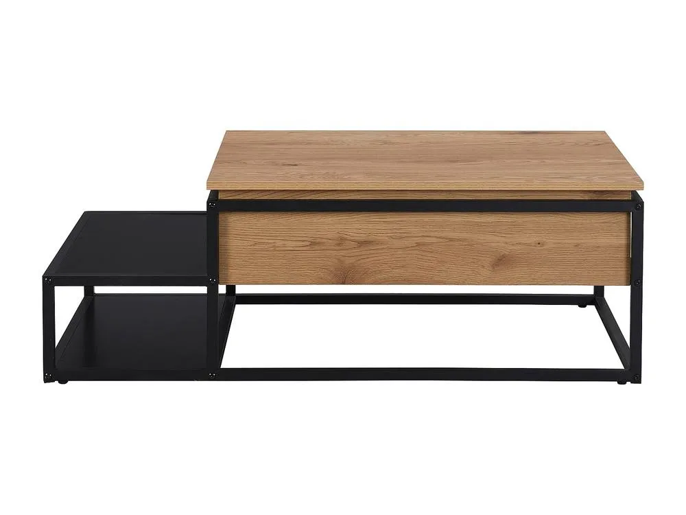 Vente-unique Coffee Table With Lift - Up Top - MDF & Metal - Natural & Black 2