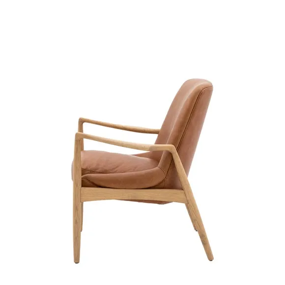 Callar Leather Chair With Arms 6