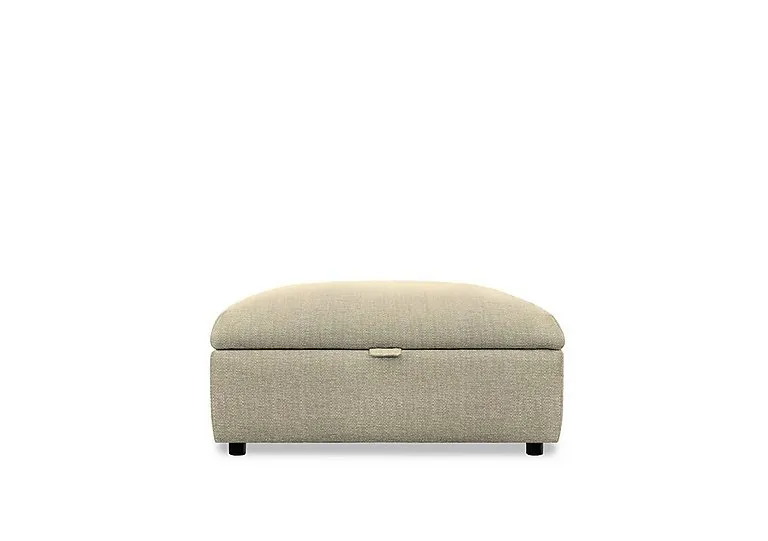 Hudson 23 Fabric Storage Stool - Cromwell Natural