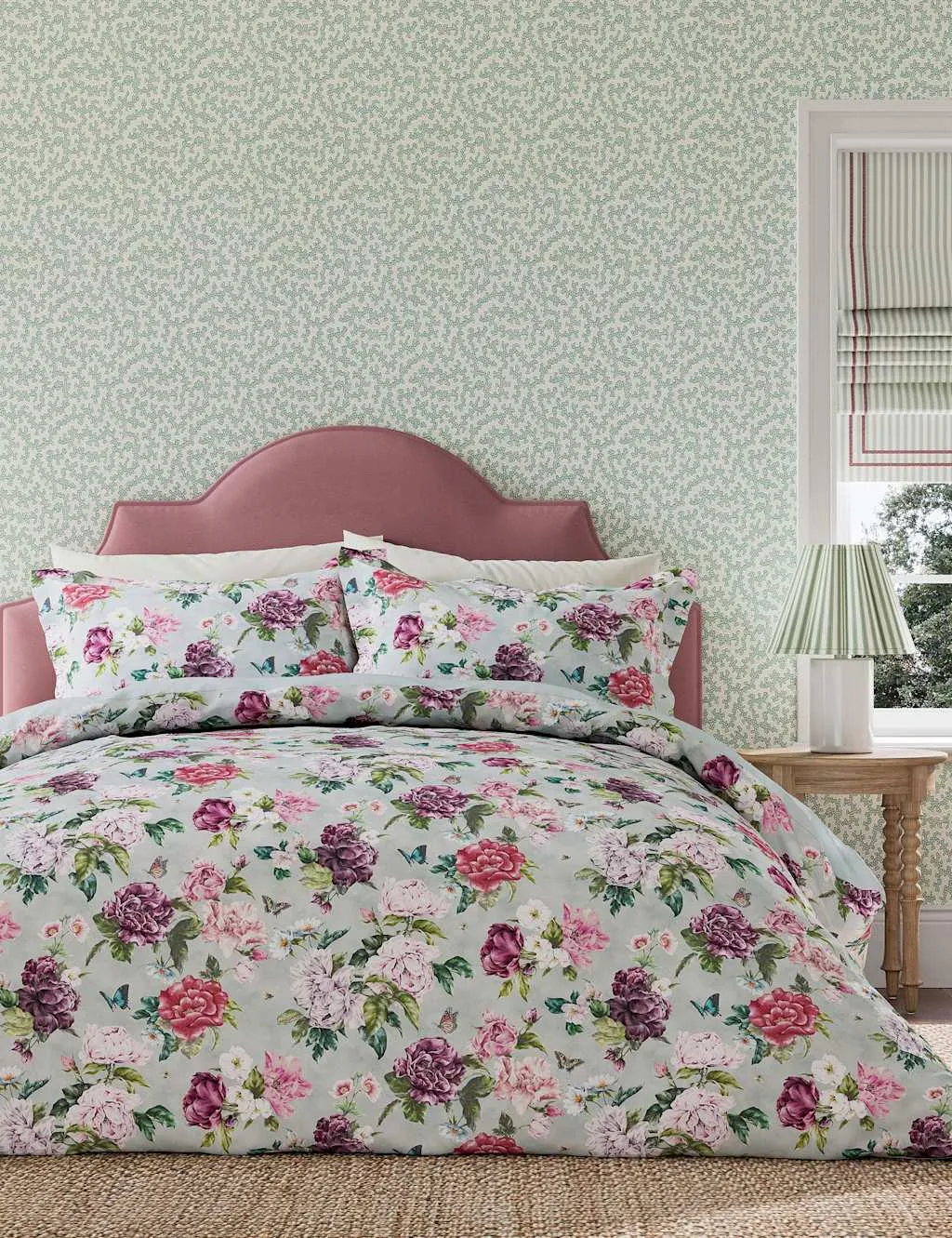 Sanderson Summer Peony Bedding Set Multi