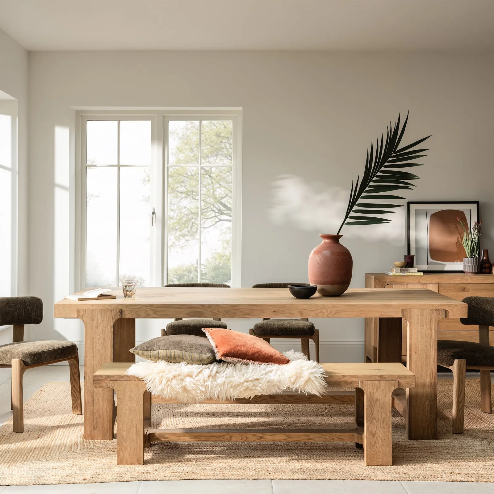 Wade 230Cm Dining Table, Neutral Wood | Barker & Stonehouse 5