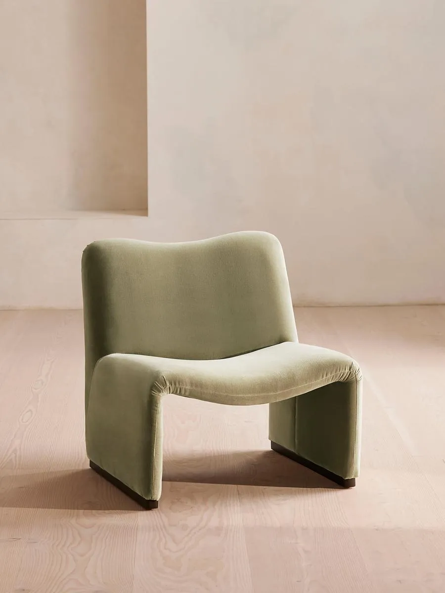 Lovett Armchair, Velvet, Lichen