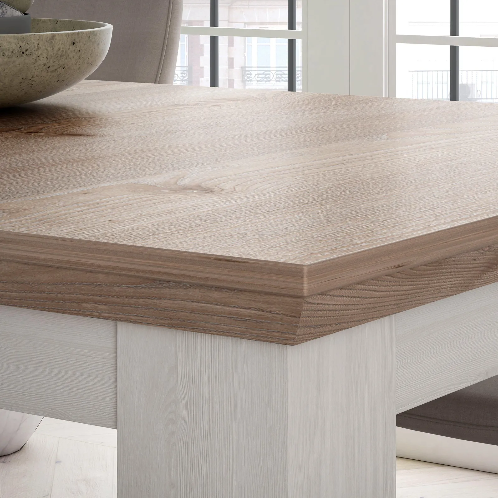 Furniture To Go Illoppa Dining Table Extended in White 5