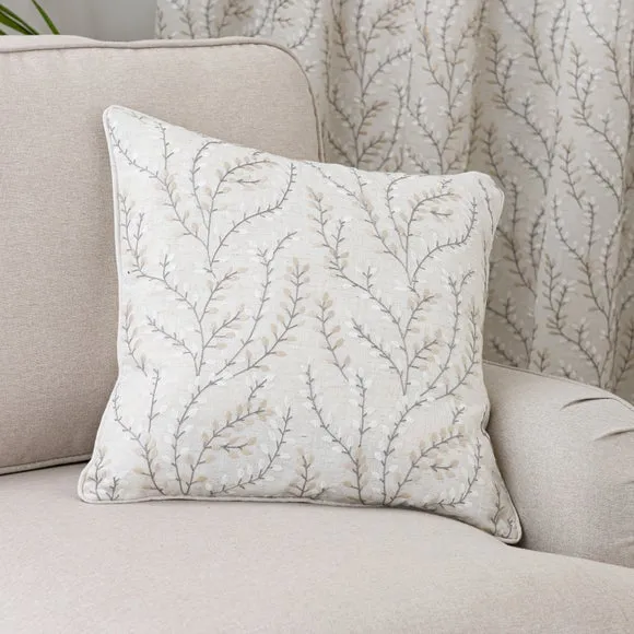 Shimla Embroidered Floral Pencil Pleat Curtains 6