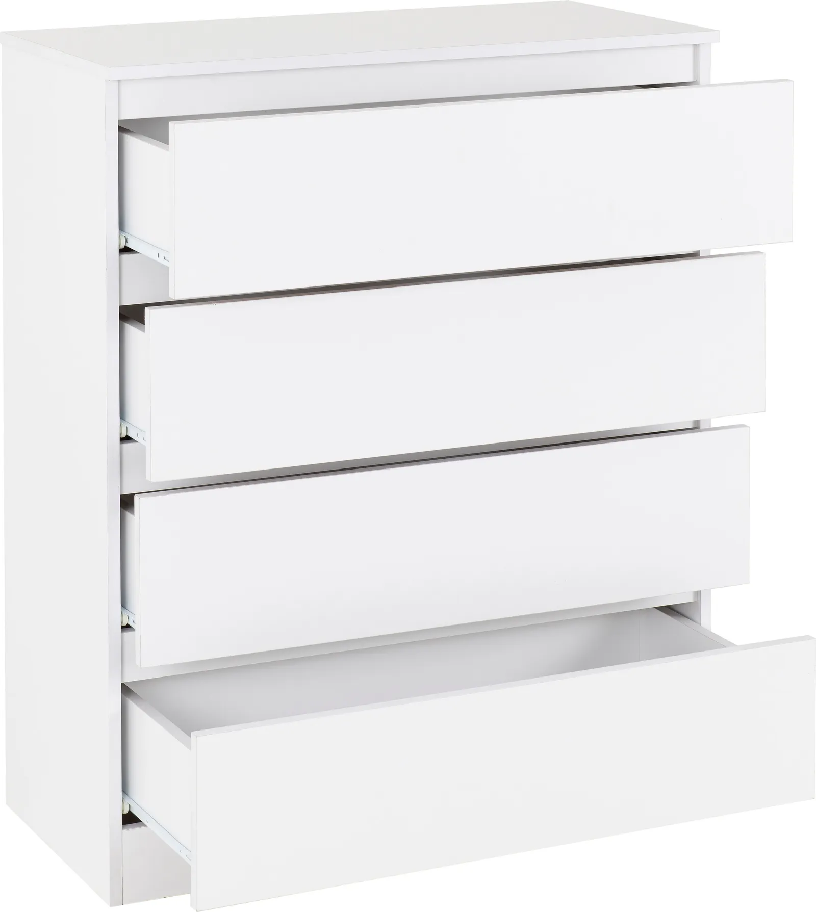 Seconique Malvern 4 Drawer Chest in White 4