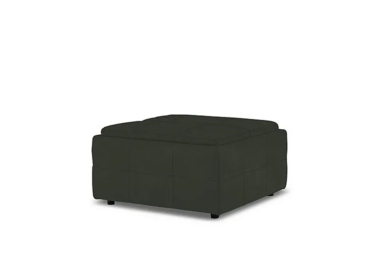 Monarch Fabric Tray Storage Footstool - Manhattan Pine
