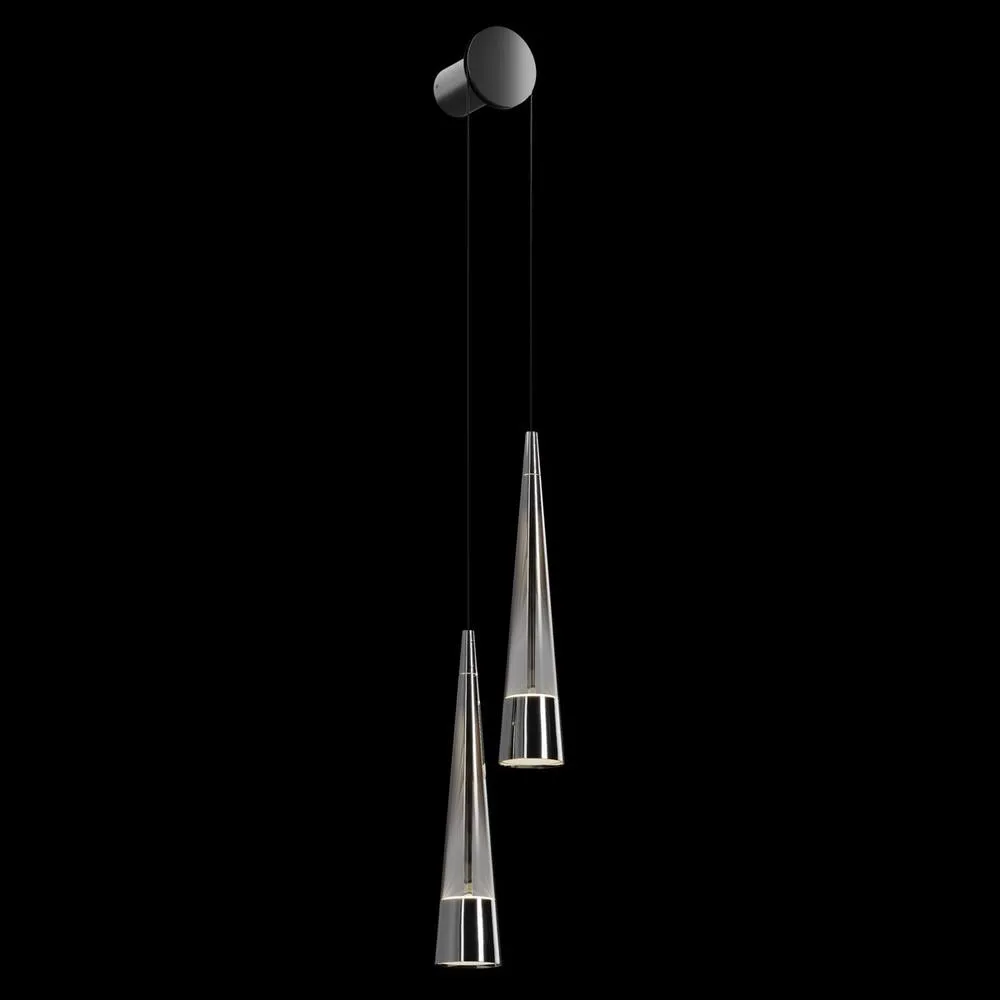 Netlighting Maytoni Sintesi Modern 2 Light Wall Lamp Chrome 3000K in Grey 5