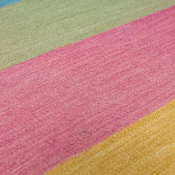 Wool Flatweave Stripe Rug 2