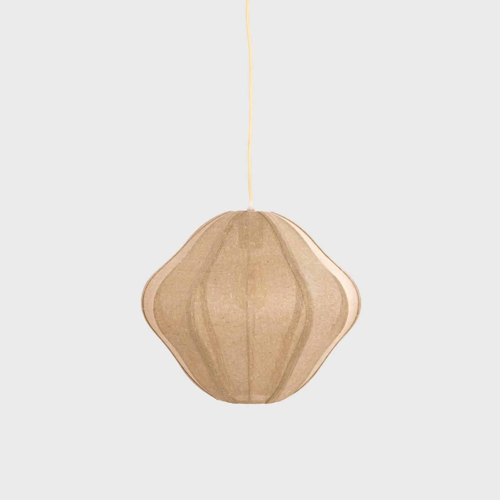 Shaped Jute Pendant Light, Neutral Fabric | Barker & Stonehouse