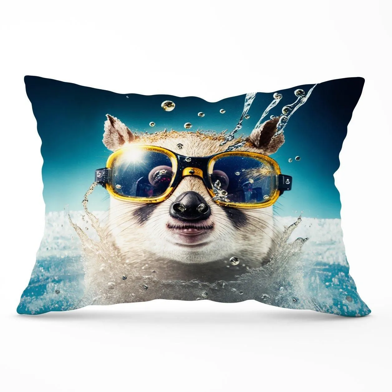 Warren Reed - Designer Dormouse Splashart Cushions in Brown