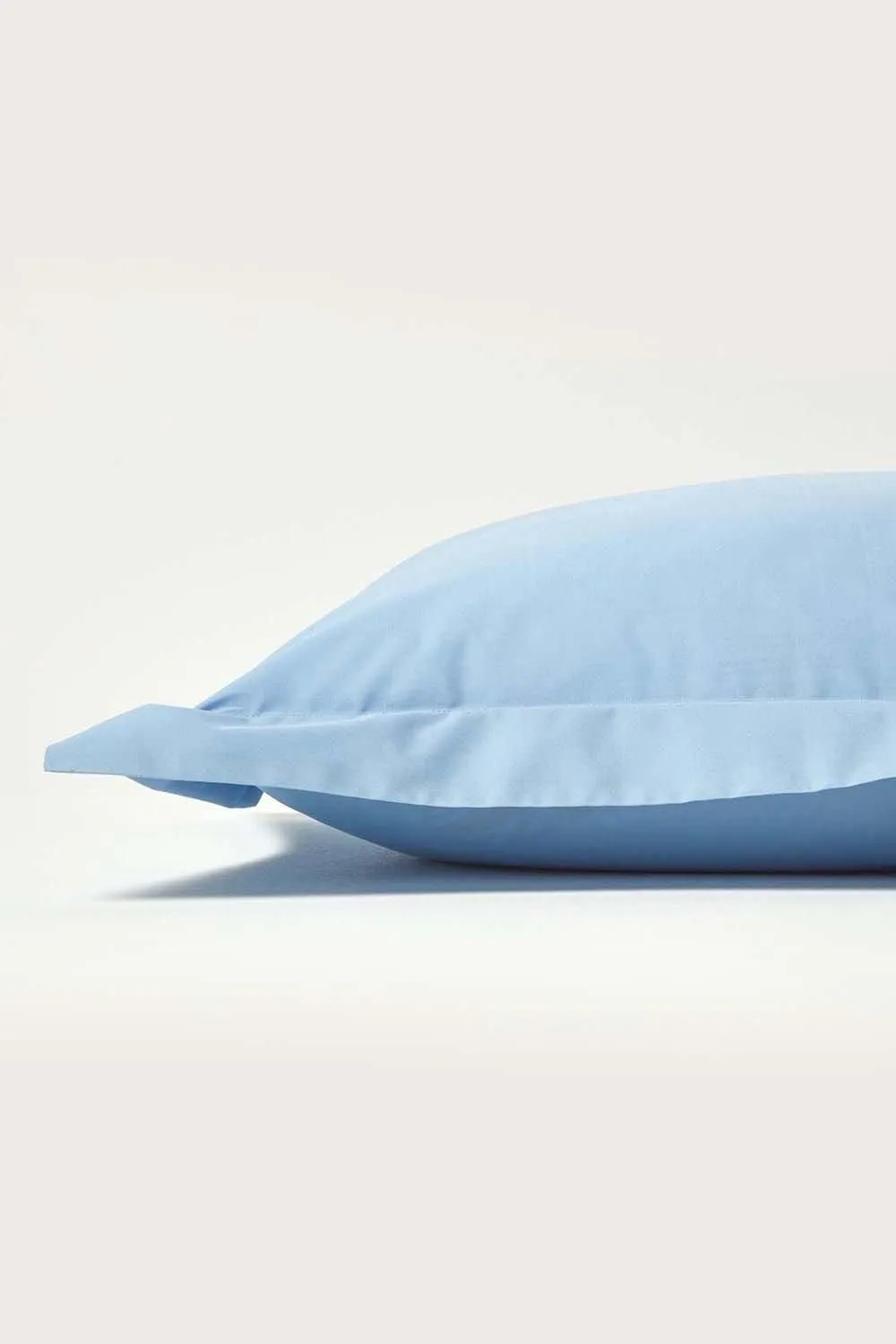 Homescapes Egyptian Cotton Oxford Pillowcase 200 TC, Standard Size in Blue 2