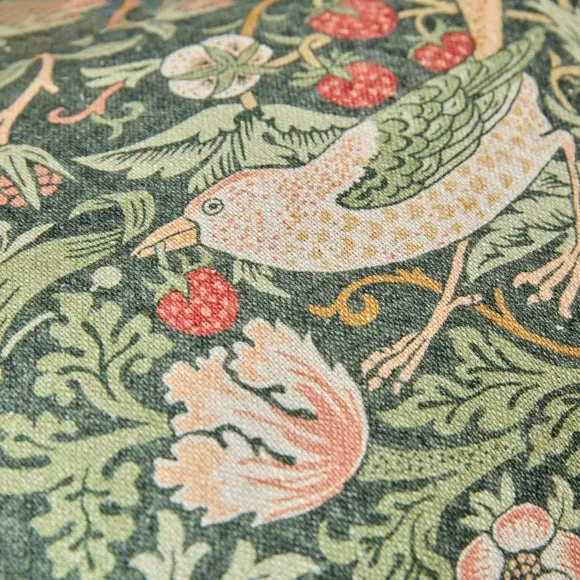 William Morris At Home Strawberry Thief Tassels Cushion 2