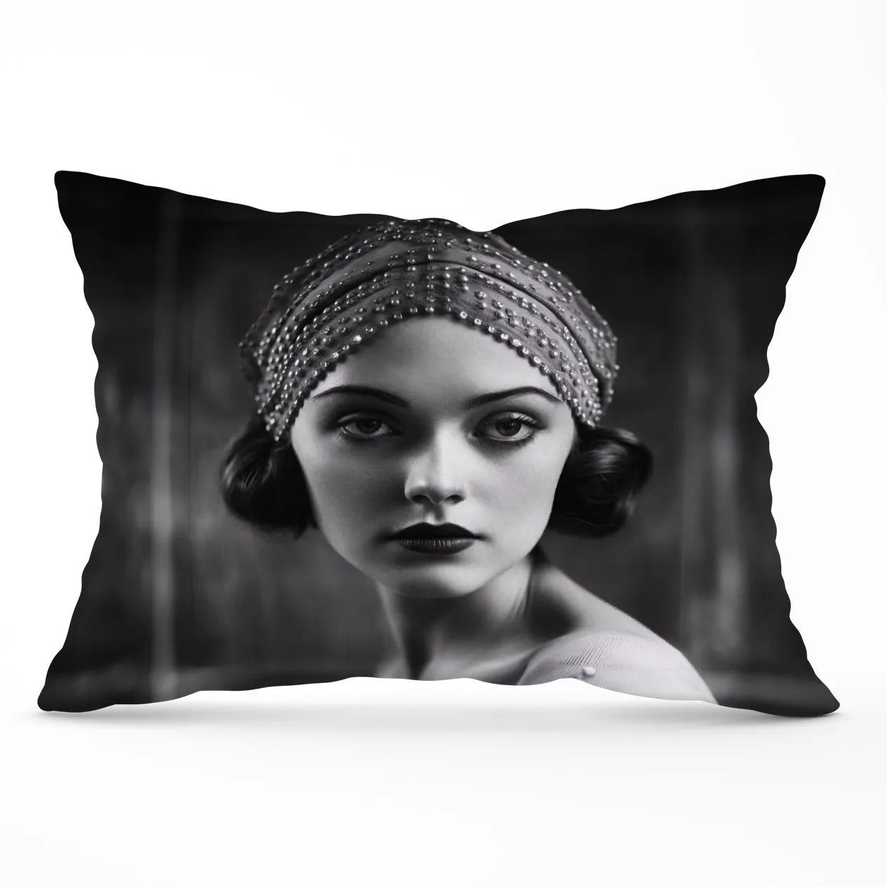 Warren Reed - Designer Edwardian Ballerina Portrait Cushions in Black