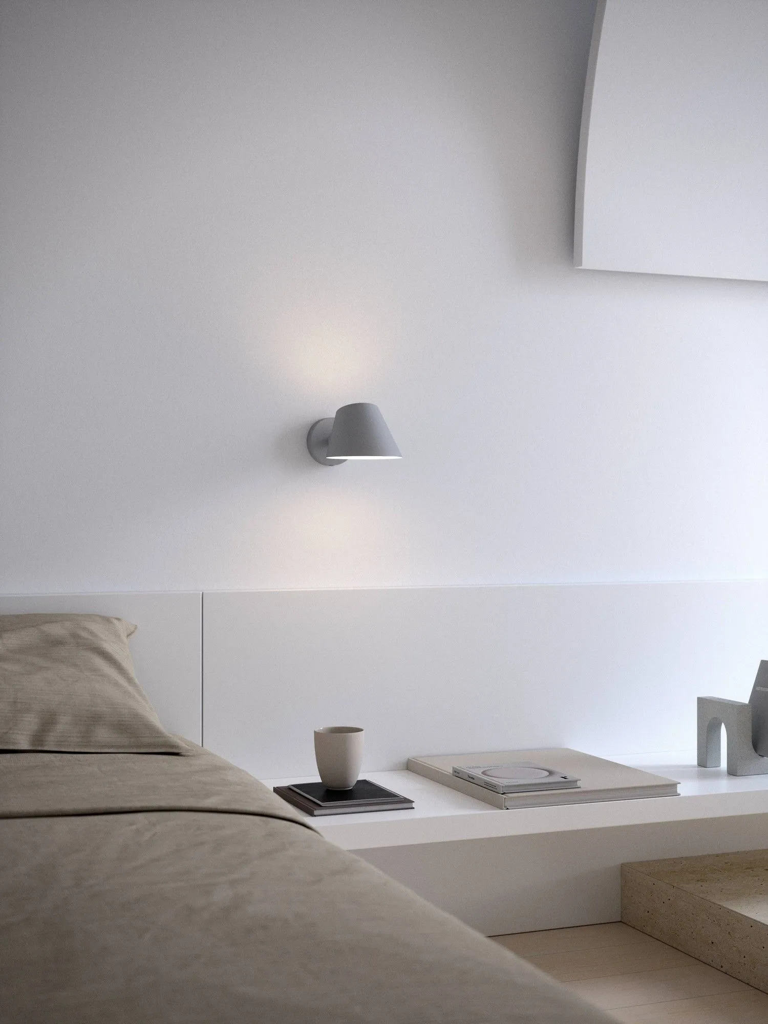 Nordlux Stay Wall Light Grey Metal Bedroom E27 Switch Plug In/Mains 4