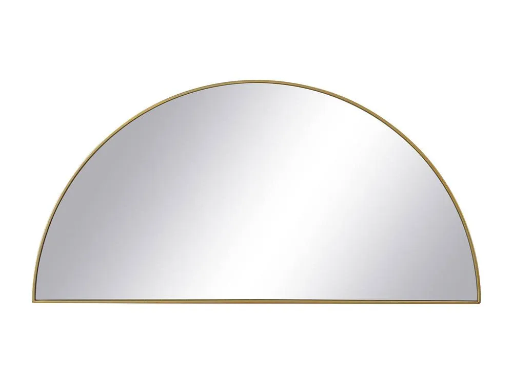Vente-unique Semi-Circle Designer Metal Mirror - L50 X H100 Cm - Gold - GAVRA 5