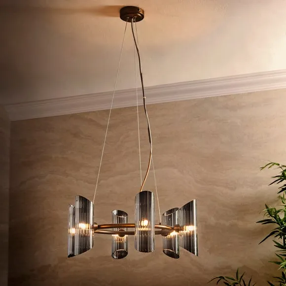 Marbella Art Deco 6 Light Adjustable Ceiling Light 2