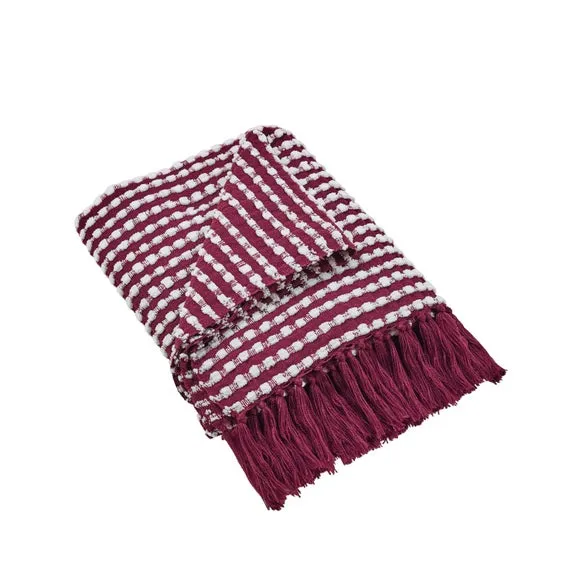 Catherine Lansfield Stab Stitch Throw Blanket 125cm x 150cm 4