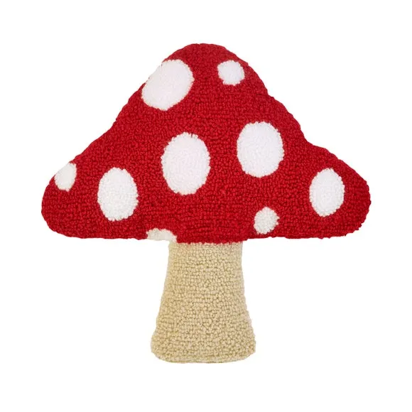 Woodland Mushroom Crochet 3D Cushion 3