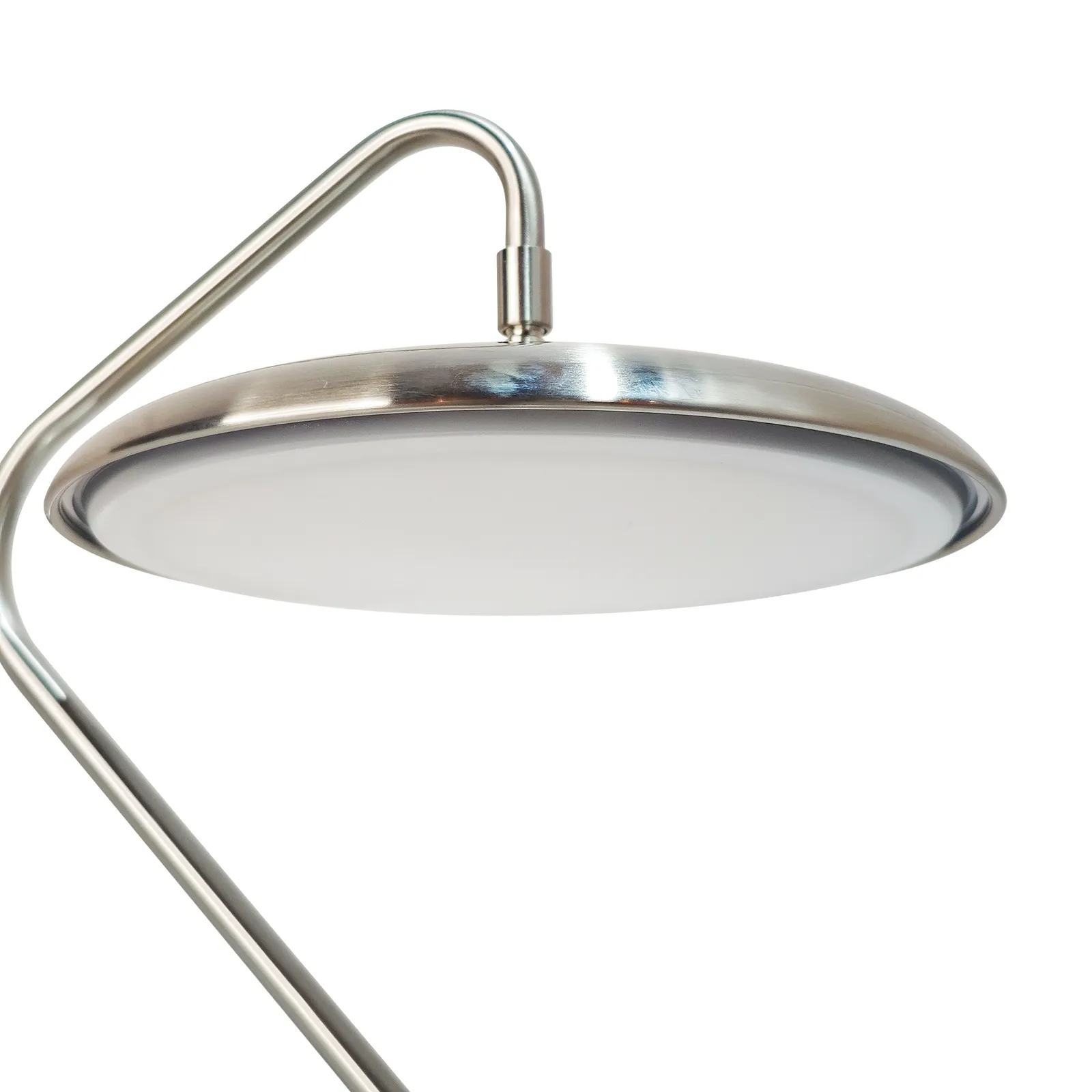Nordlux Artist Table Lamp Silver Metal Livingroom LED Switch 3000k 4