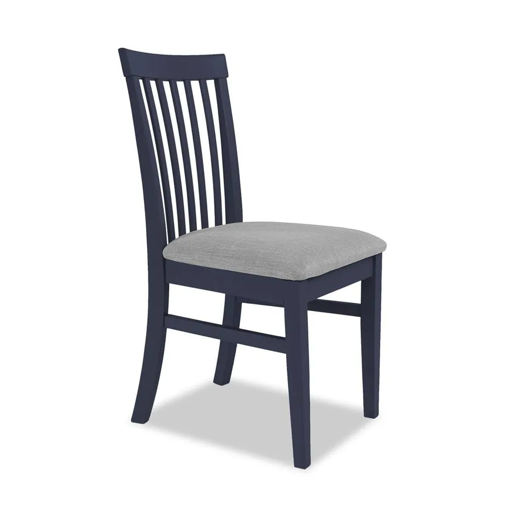 Statement Furniture Florence Highback Upholstered Seat Chair in Navy 1