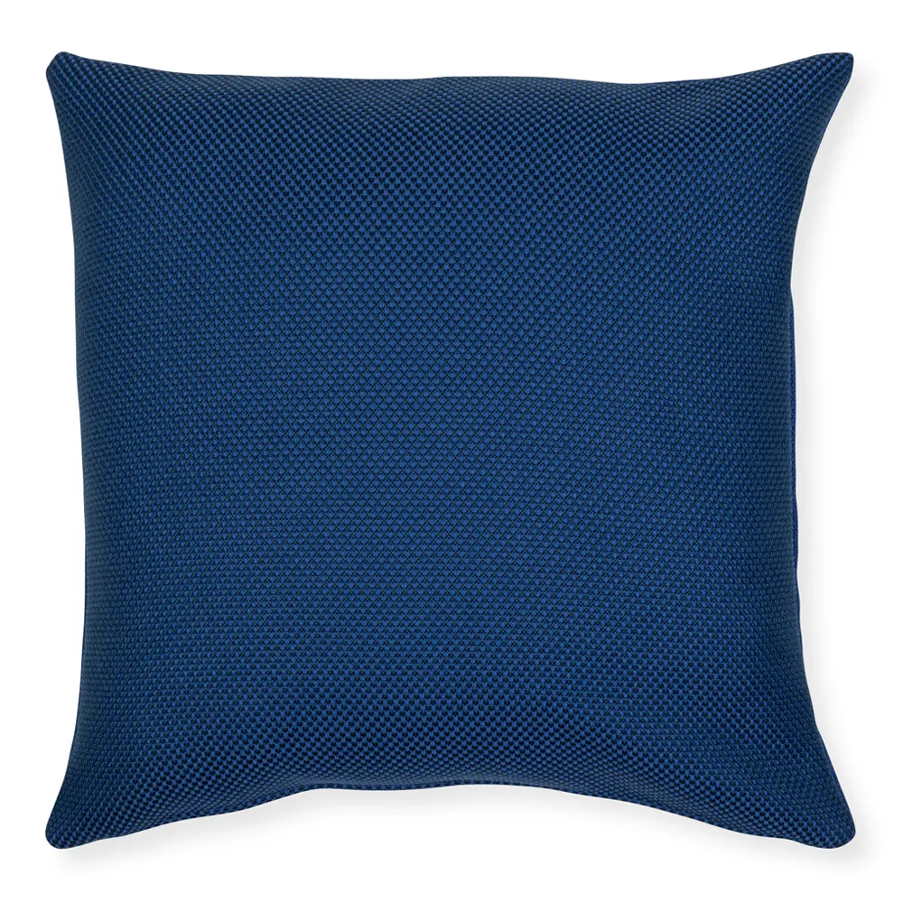 Heal's Greenwich Recycled Outdoor Cushion Blue 45 x 45cm