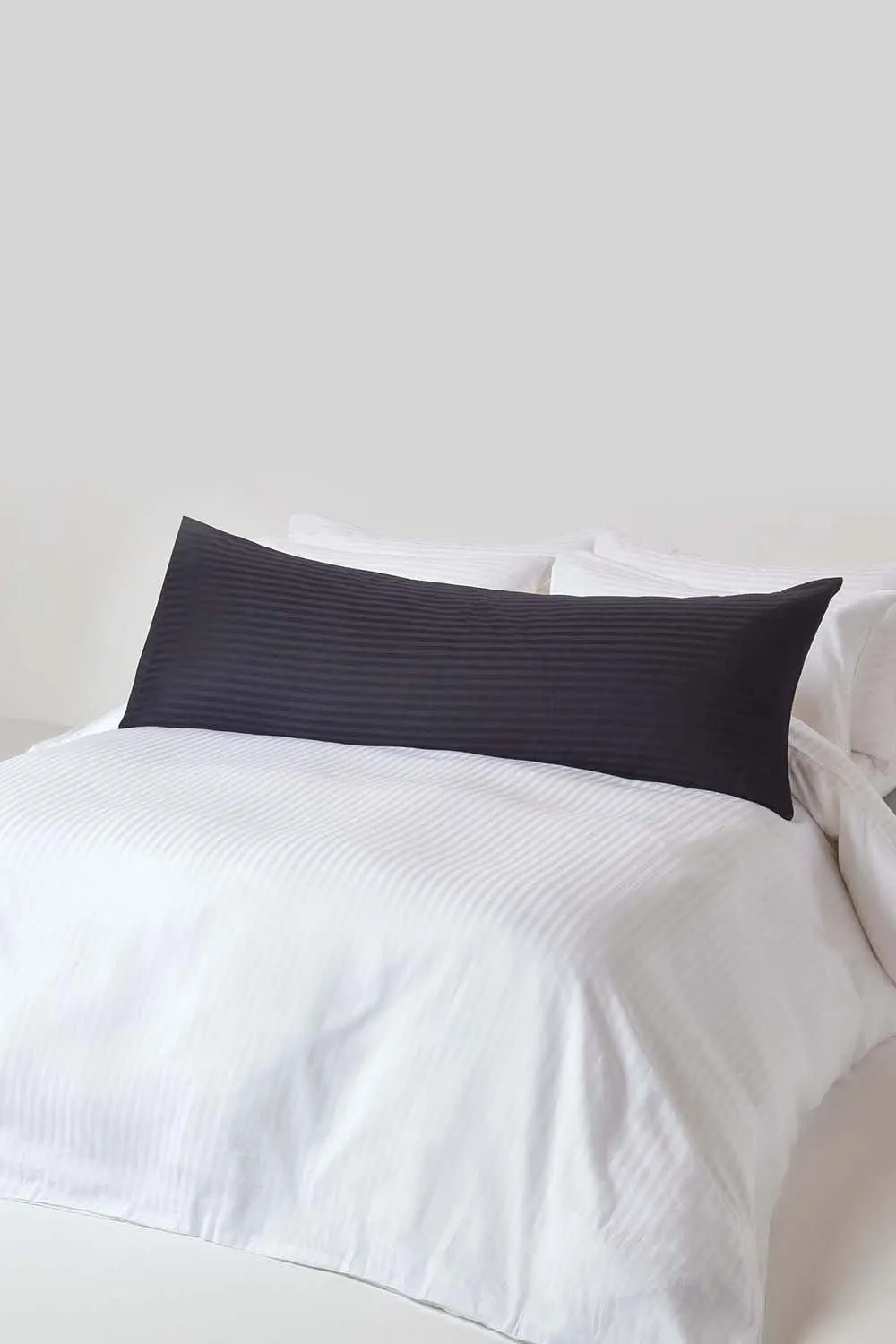 Homescapes Egyptian Cotton Ultrasoft Body Pillowcase 330 TC in Black 2