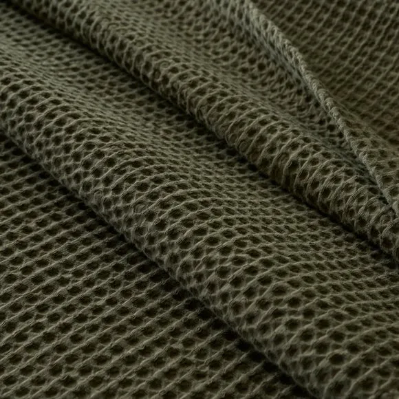 Otis Waffle 100% Cotton Throw Blanket 2