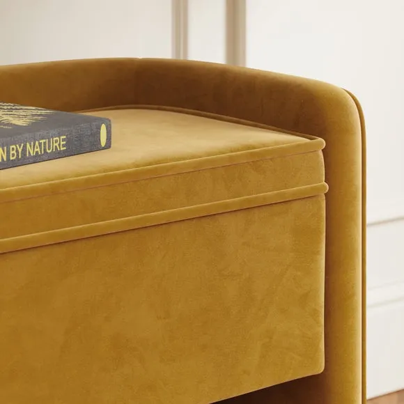 Estelle Velvet Hallway Storage Bench 4