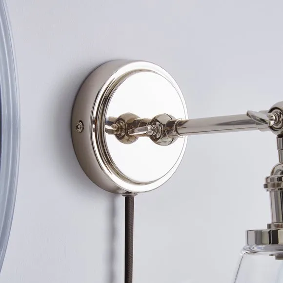 Dorma Purity Nickson Plug In Wall Light 4