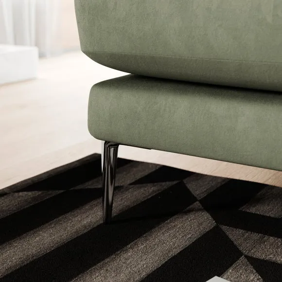 Lawson Matte Plush Velvet 3 Seater Sofa 4