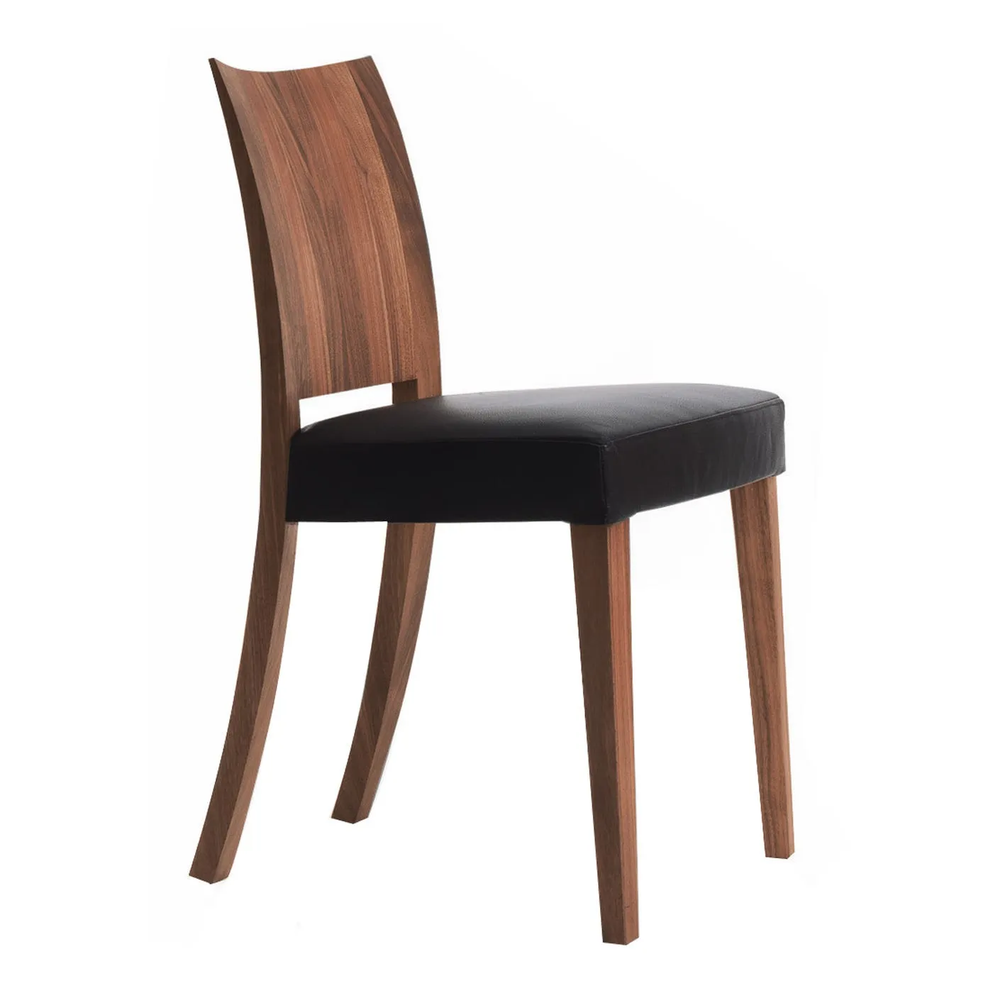 Riva 1920 Pimpinella Chair Walnut Utah Leather Noir 2