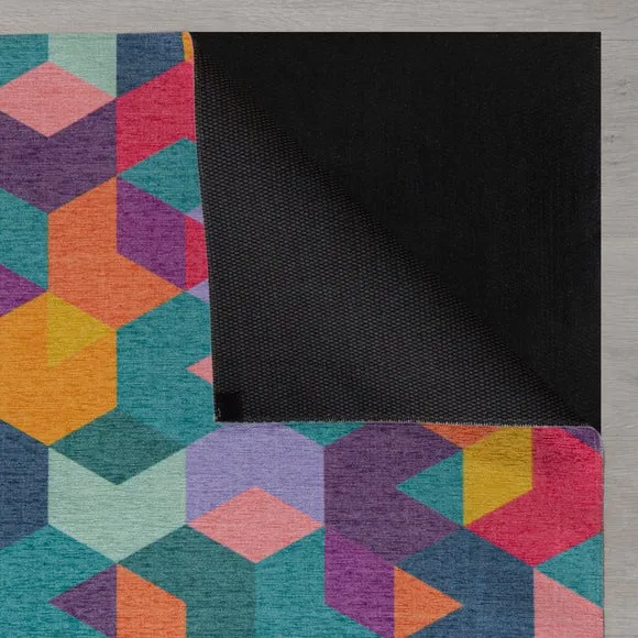 Match Axel Geo Washable Rug 5