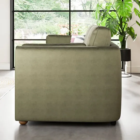 Zoe II Velvet 3 Seater Sofa 3