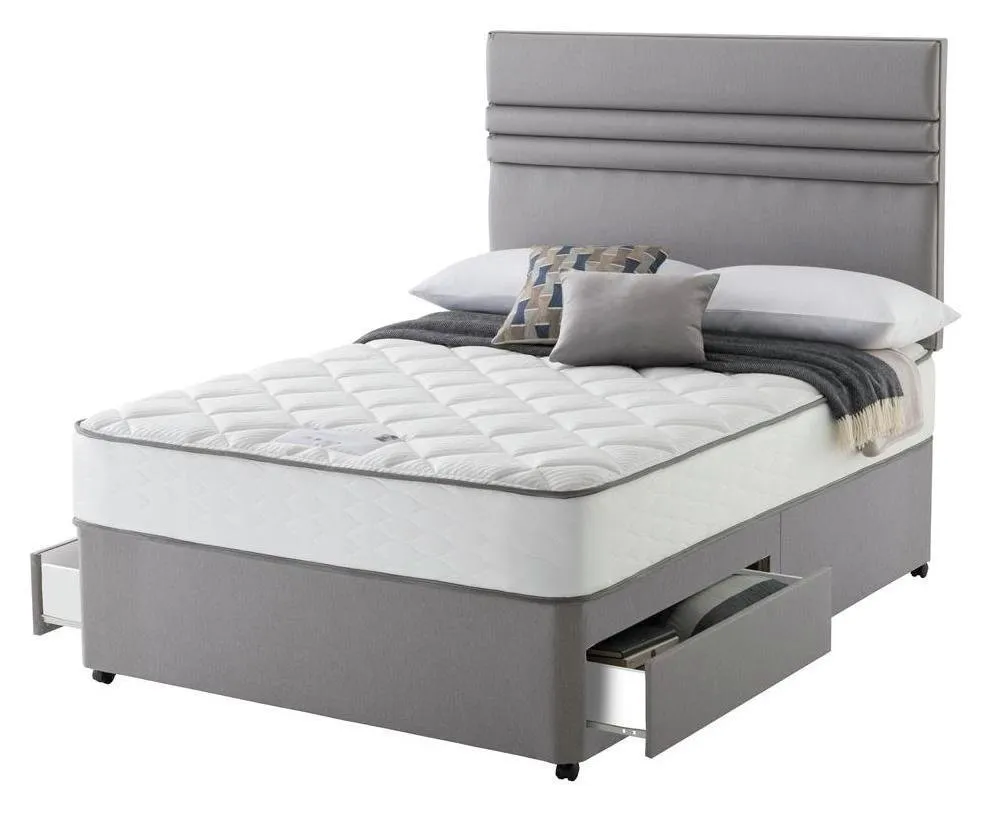 Sealy 1400 Pocket Microquilt 2 Drawer Double Divan