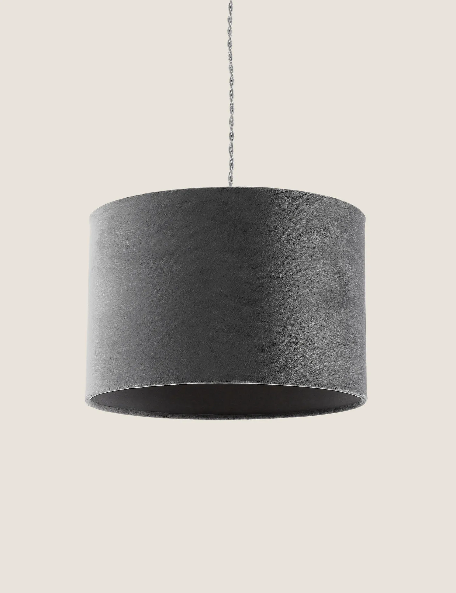 M&S Velvet Lamp Shade Ochre