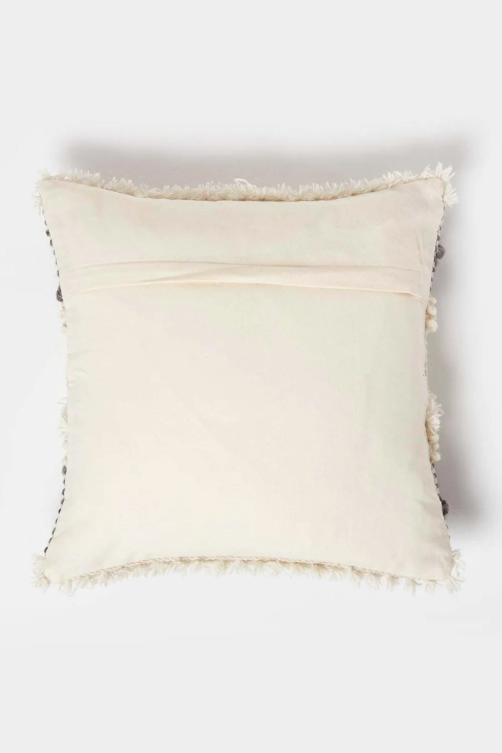 Homescapes Lindi Handwoven Tufted Cream Kilim Cushion 3