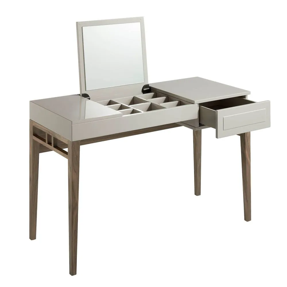 Angel Cerda Grey MDF Dressing Table with Mirror & Drawer