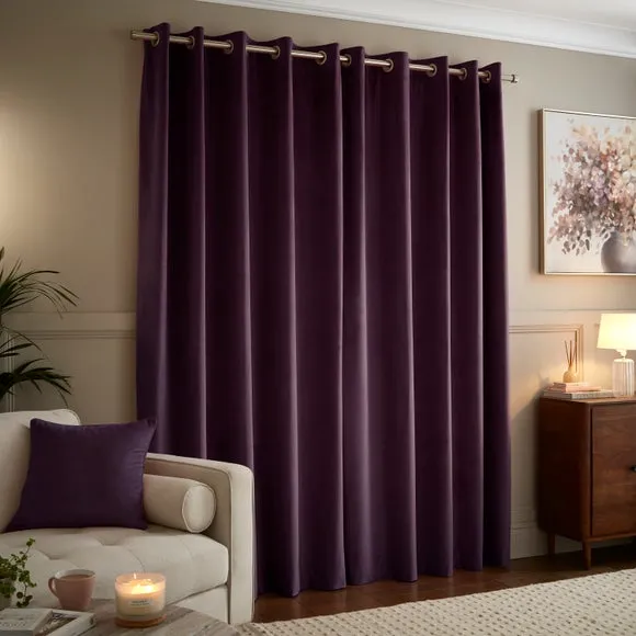 Luxe Velour Eyelet Curtains (Blackout Available) 4