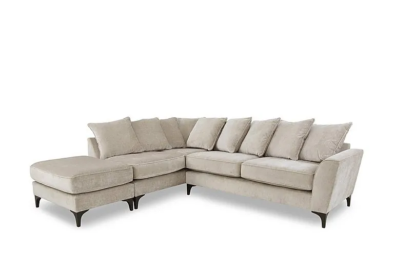 Primrose Scatter Back Left Hand Facing Corner Sofa with Footstool