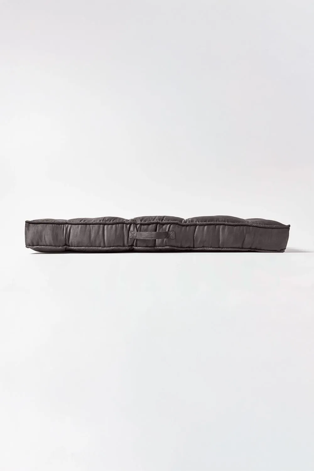 Homescapes Faux Suede 2 Seater Booster Cushion in Grey 5