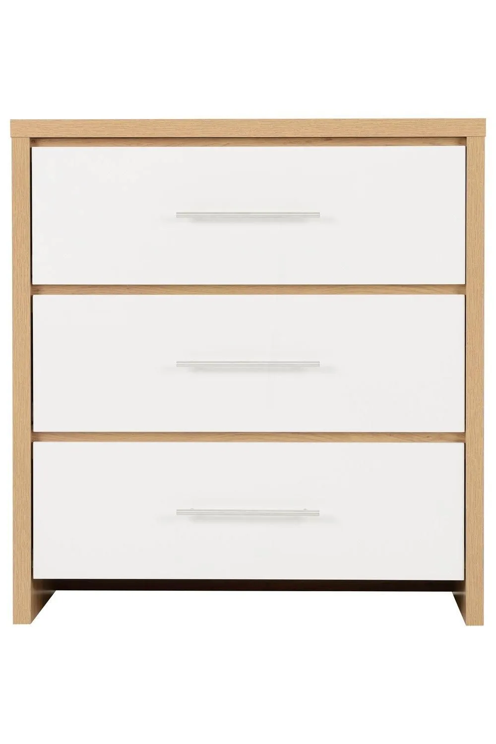 Seconique Seville 3 Drawer Chest in White 2