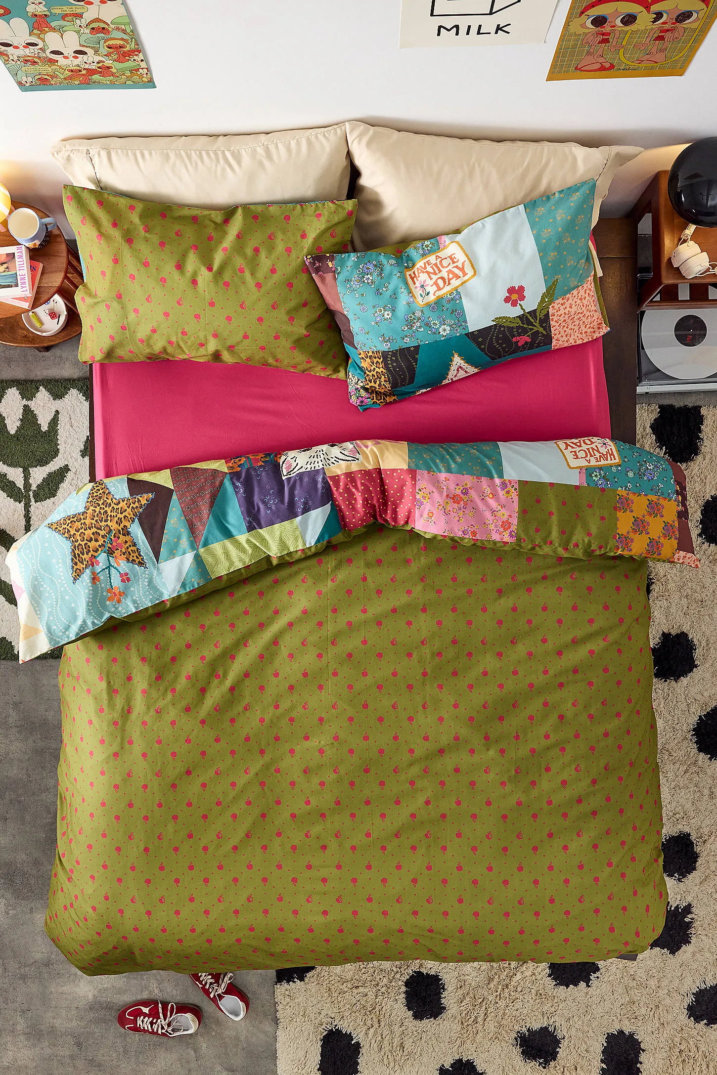 Quirky Patchwork Reversible Duvet Set 6