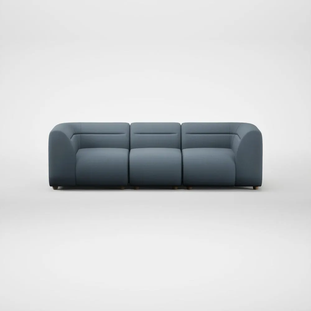Heal's Lilli 3 Seater Sofa Smart Cotton Linen Celestial Natural Feet 2