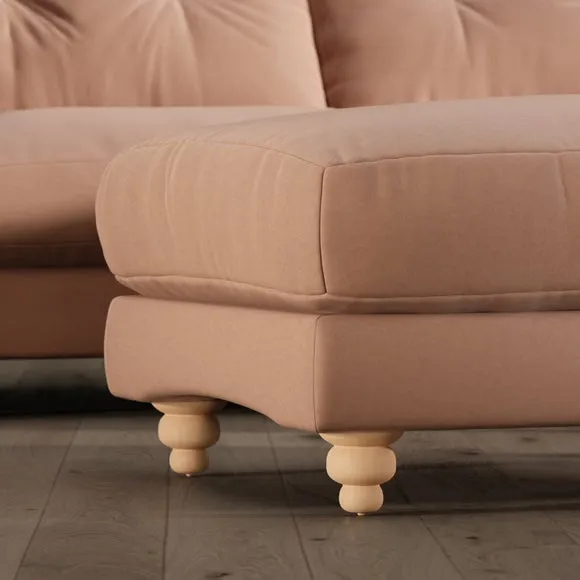 Martha Vintage Velvet Footstool 3