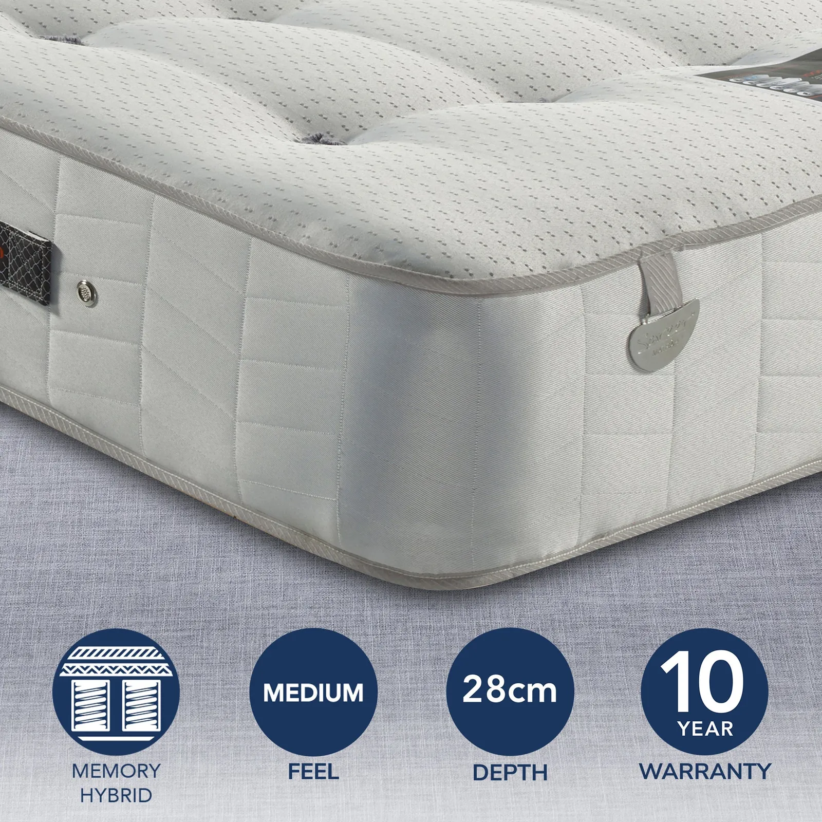 Pocketo Medium Firm 1000 Memory Hybrid Mattress 1